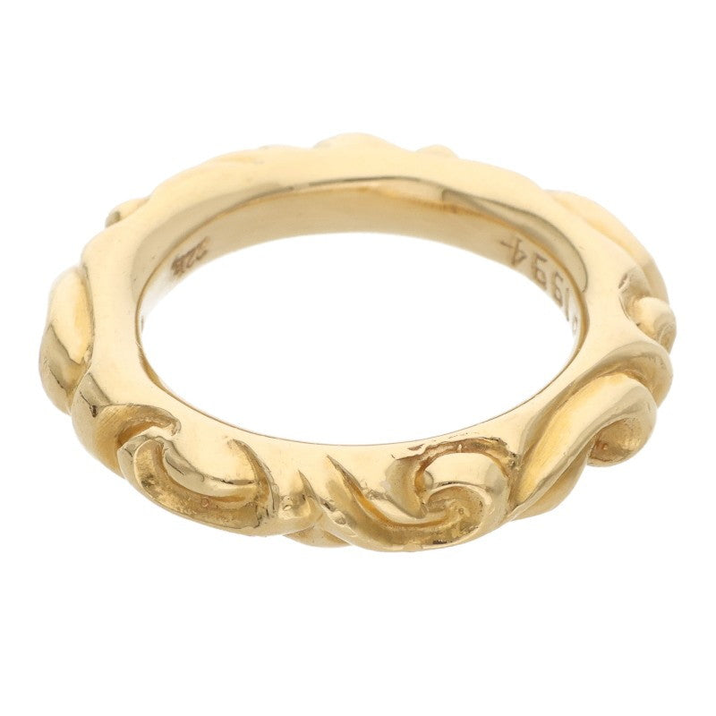 Chrome Hearts 22K Scroll Band Yellow Gold Ring Size ONE SIZE