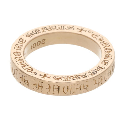 Chrome Hearts 22K 3mm Spacer FUCKYOU Gold Ring Size ONE SIZE