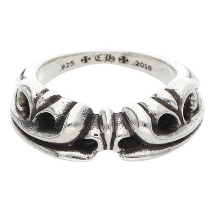Chrome Hearts HALF K&T Silver Ring Size ONE SIZE