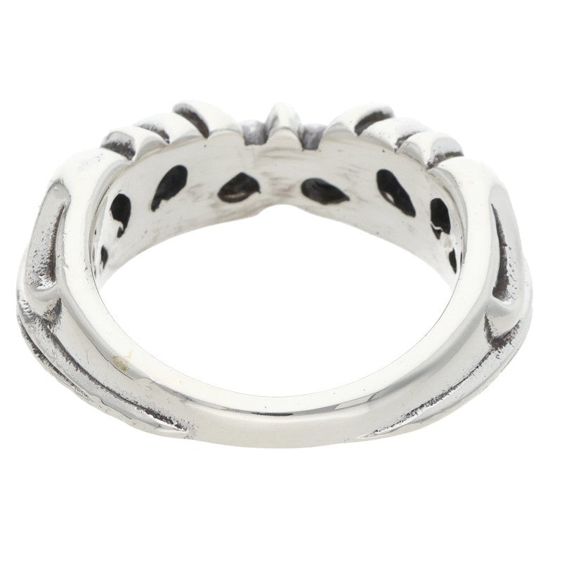 Chrome Hearts HALF K&T Silver Ring Size ONE SIZE