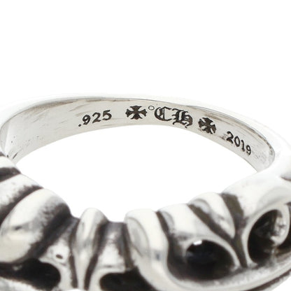 Chrome Hearts HALF K&T Silver Ring Size ONE SIZE