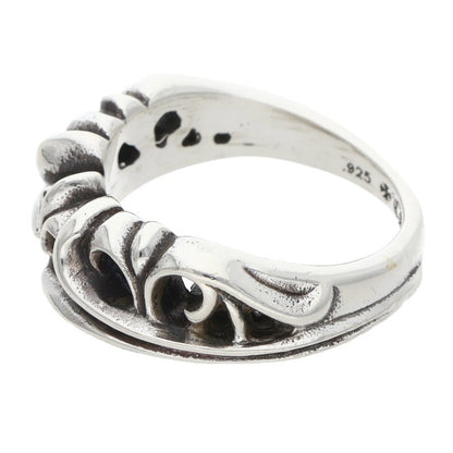 Chrome Hearts HALF K&T Silver Ring Size ONE SIZE
