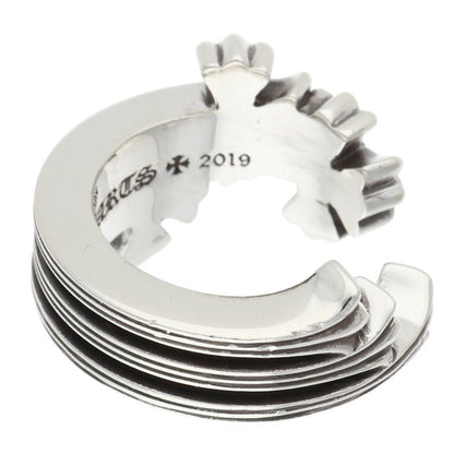 Chrome Hearts 3CH Cross Silver Ring Size 16.5