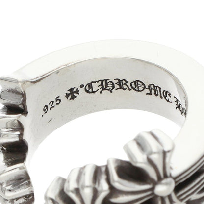 Chrome Hearts 3CH Cross Silver Ring Size 16.5