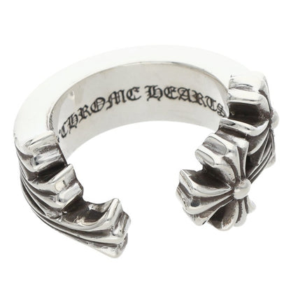 Chrome Hearts 3CH Cross Silver Ring Size 16.5