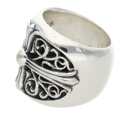 Chrome Hearts CLASSIC OVAL Cross Silver Ring Size ONE SIZE