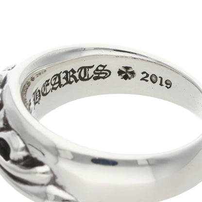 Chrome Hearts HALF CLSC FLRL CRS Silver Ring Size ONE SIZE