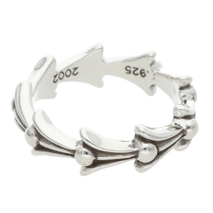 Chrome Hearts CROSS TAIL Silver Ring Size 13.5