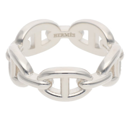 HERMES Chaine d'Ancre Enchainee PM Silver Ring Size US 8