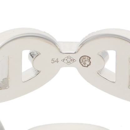 HERMES Chaine d'Ancre Enchainee PM Silver Ring Size US 7