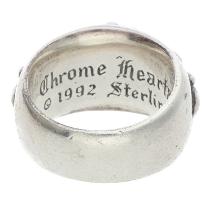 Chrome Hearts FLRL CRS P DMND Silver Ring Size 18.5