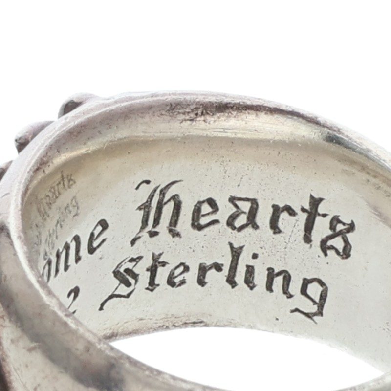 Chrome Hearts FLRL CRS P DMND Silver Ring Size 18.5