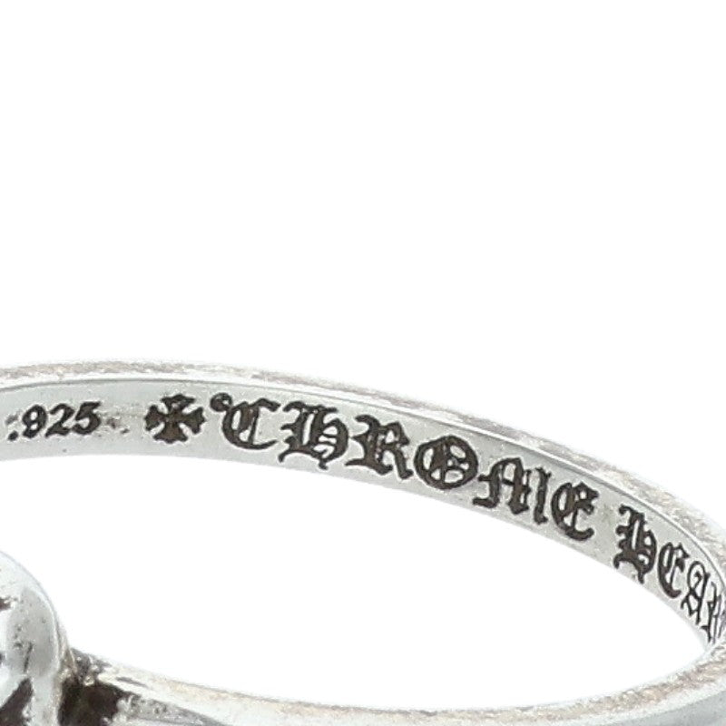 Chrome Hearts BUBBLGM HEART Silver Ring Size US 5.5