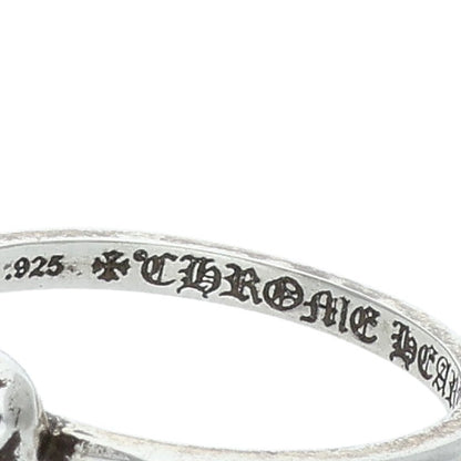 Chrome Hearts BUBBLGM HEART Silver Ring Size US 5.5