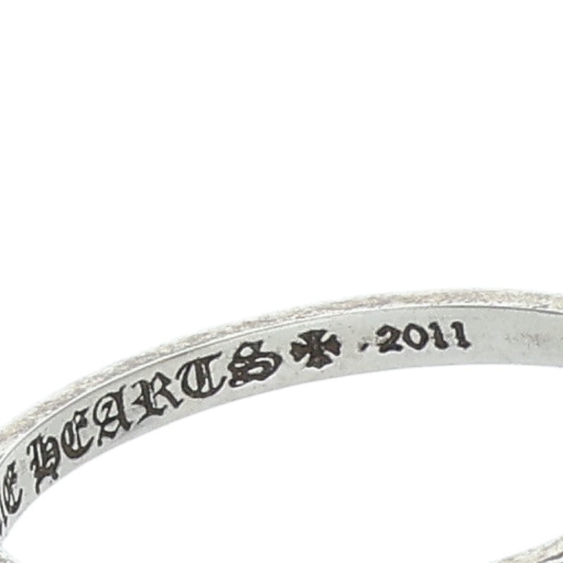 Chrome Hearts BUBBLGM HEART Silver Ring Size US 5.5