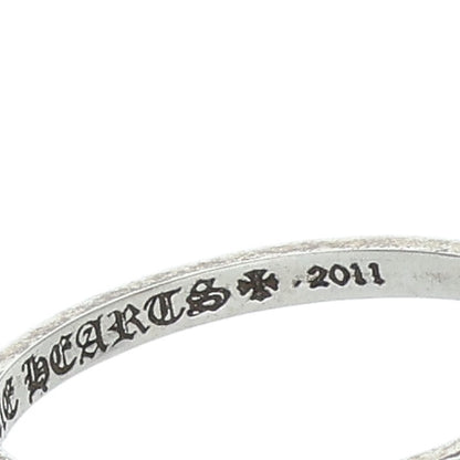 Chrome Hearts BUBBLGM HEART Silver Ring Size US 5.5