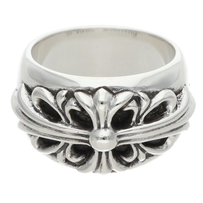 Chrome Hearts FLRL CRS Silver Ring Size ONE SIZE