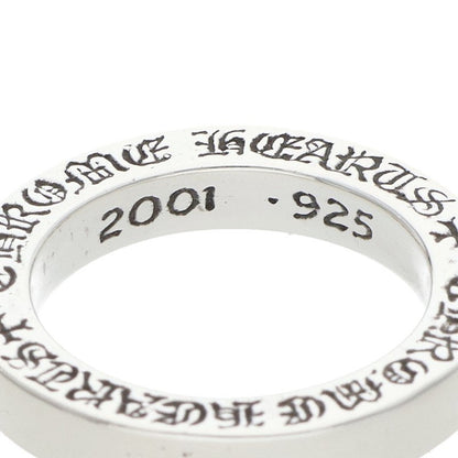 Chrome Hearts 3mm Spacer Plain Silver Ring Size 6.5