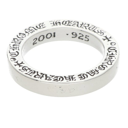 Chrome Hearts 3mm Spacer Plain Silver Ring Size 6.5