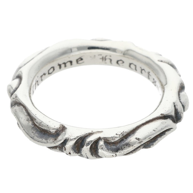 Chrome Hearts SCRL BAND Silver Ring Size ONE SIZE