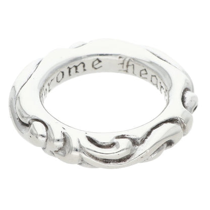 Chrome Hearts SCRL BAND Silver Ring Size ONE SIZE