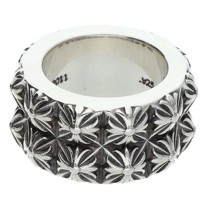 Chrome Hearts PETE PUNK DOUBLE Silver Ring Size 11.5