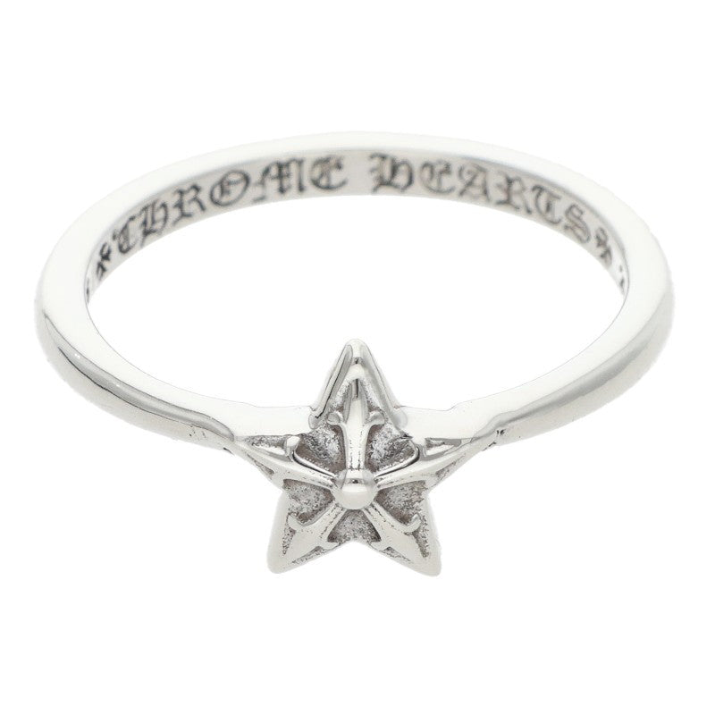 Chrome Hearts BUBBLGM STAR Silver Ring Size 6.5