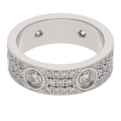 Cartier LOVE RING K18WG Pave Diamond Ring Size 55