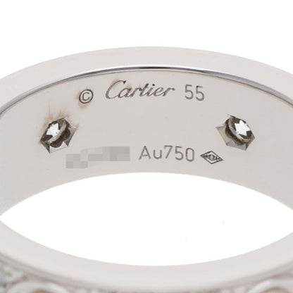 Cartier LOVE RING K18WG Pave Diamond Ring Size 55