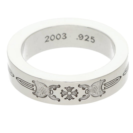Chrome Hearts 6mm Spacer Dagger Silver Ring Size ONE SIZE