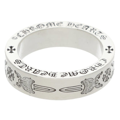 Chrome Hearts 6mm Spacer Dagger Silver Ring Size ONE SIZE