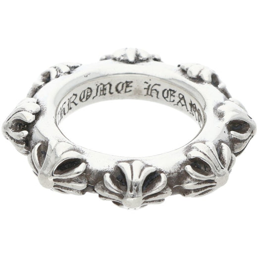 Chrome Hearts CROSS BAND Silver Ring Size ONE SIZE