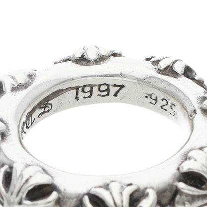Chrome Hearts CROSS BAND Silver Ring Size ONE SIZE