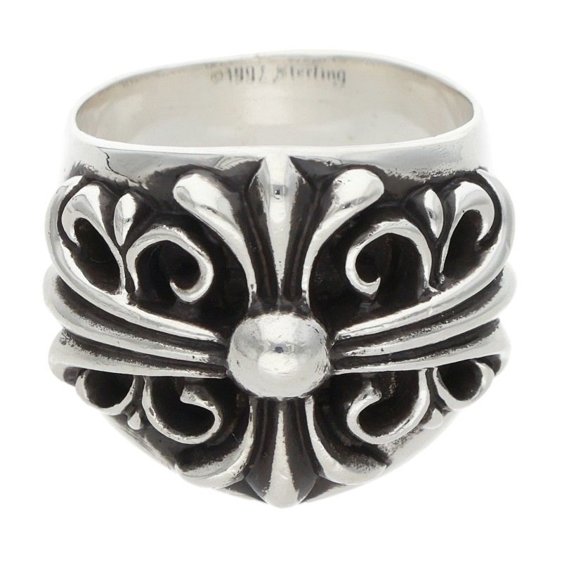 Chrome Hearts Keeper Sterling Silver Ring Size US 8.5