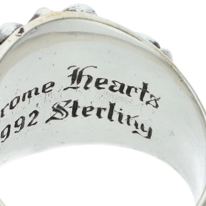 Chrome Hearts Keeper Sterling Silver Ring Size US 12