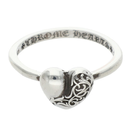 Chrome Hearts BUBBLGM HEART Silver Ring Size ONE SIZE