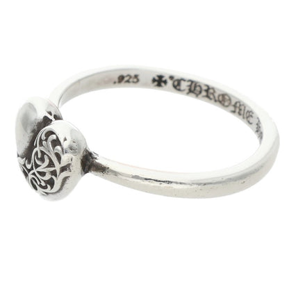 Chrome Hearts BUBBLGM HEART Silver Ring Size ONE SIZE