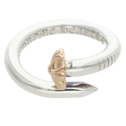 Chrome Hearts NAIL CRSBALL W GLD Ring Size ONE SIZE