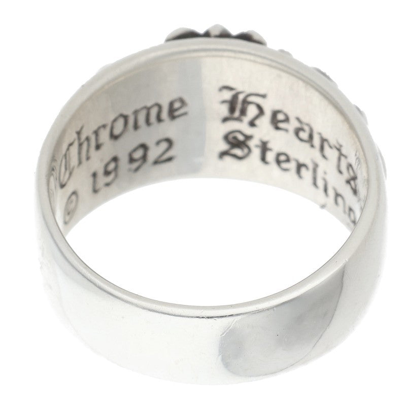Chrome Hearts Floral Cross 1 Diamond Ring Size 26.5