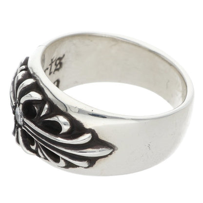 Chrome Hearts Floral Cross 1 Diamond Ring Size 26.5