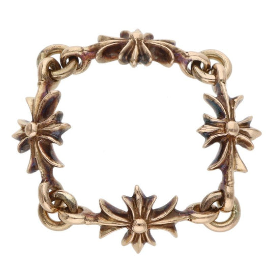 Chrome Hearts 22K Tiny ECH Plus Gold Ring Size ONE SIZE