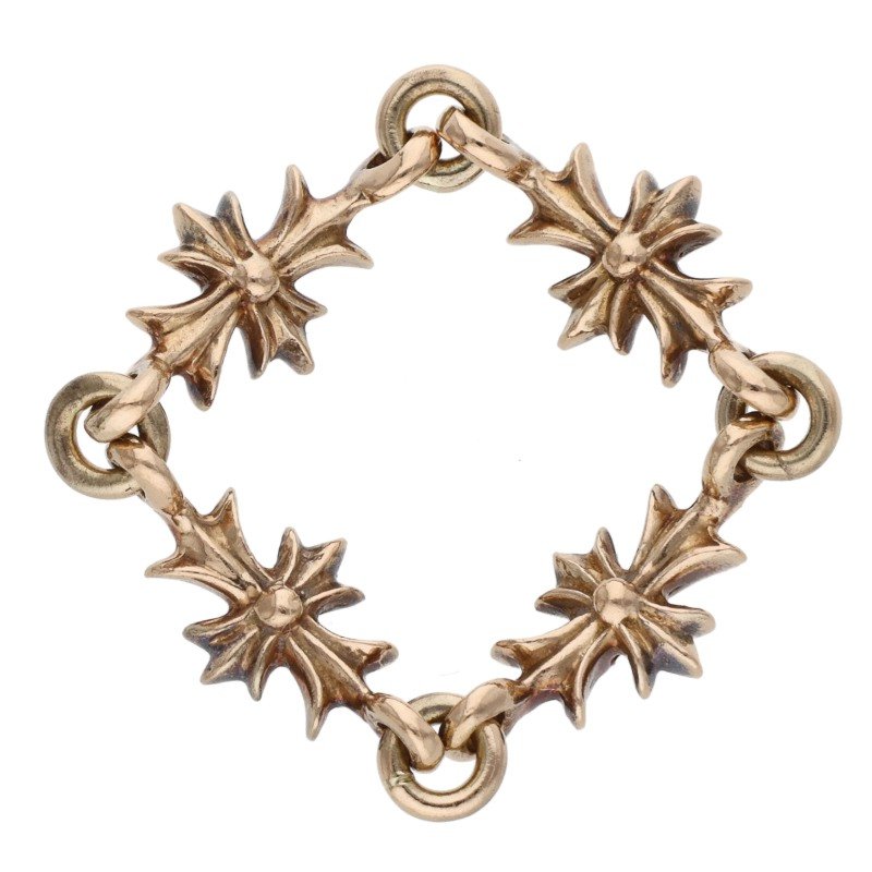Chrome Hearts 22K Tiny ECH Plus Gold Ring Size ONE SIZE