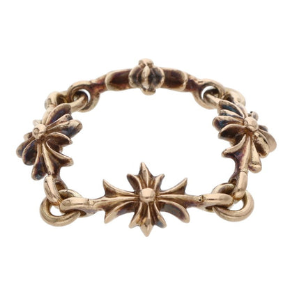 Chrome Hearts 22K Tiny ECH Plus Gold Ring Size ONE SIZE