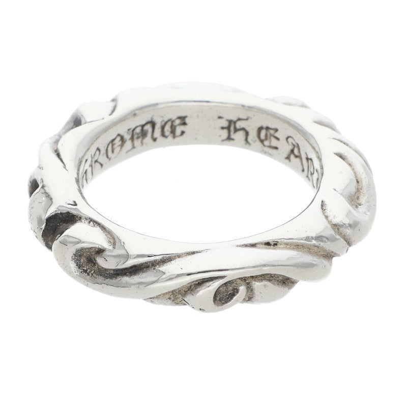 Chrome Hearts SCRL BAND Sterling Silver Ring Size ONE SIZE