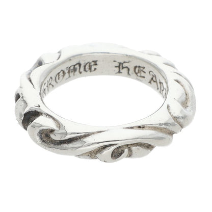 Chrome Hearts SCRL BAND Sterling Silver Ring Size ONE SIZE