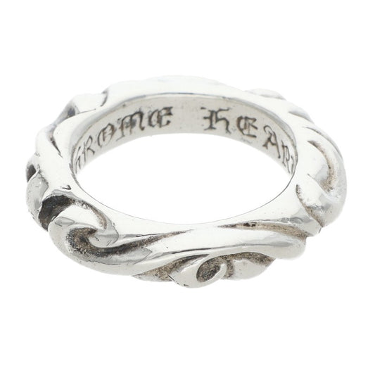 Chrome Hearts SCRL BAND Sterling Silver Ring Size ONE SIZE