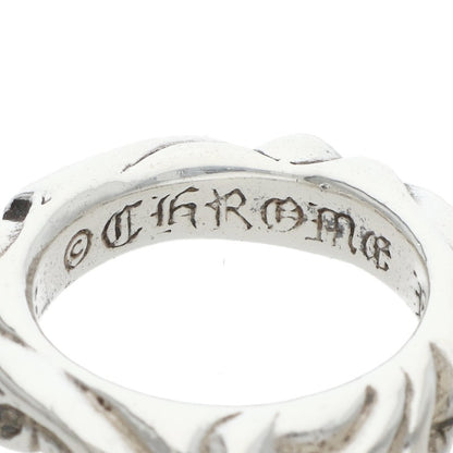 Chrome Hearts SCRL BAND Sterling Silver Ring Size ONE SIZE