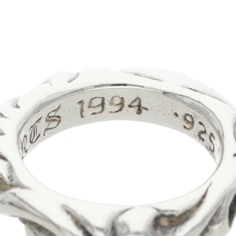 Chrome Hearts SCRL BAND Sterling Silver Ring Size ONE SIZE