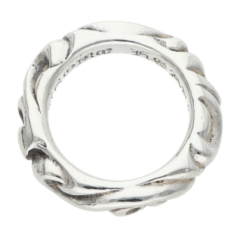 Chrome Hearts SCRL BAND Sterling Silver Ring Size ONE SIZE