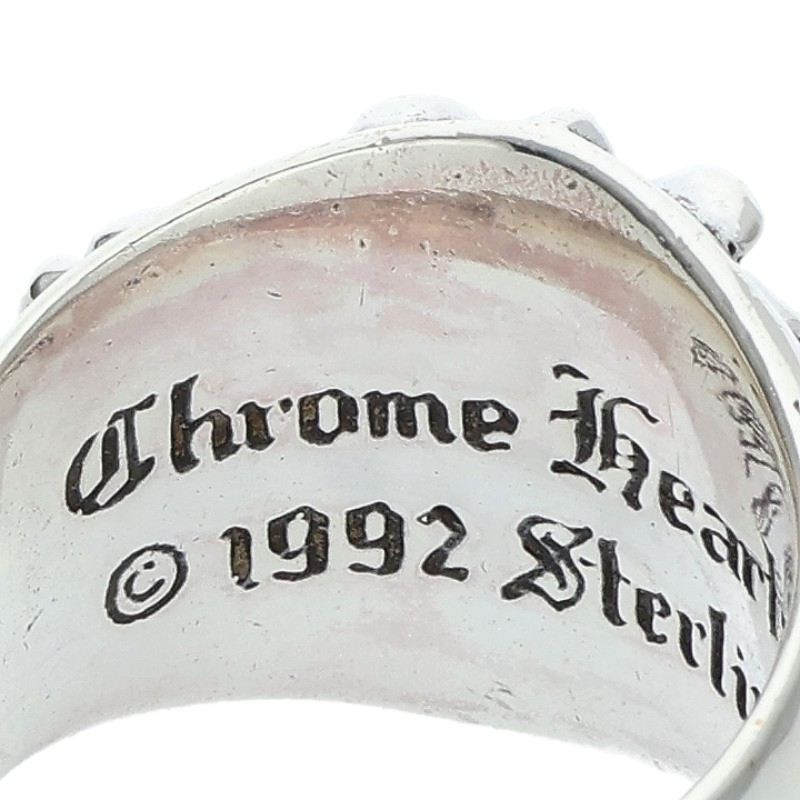 Chrome Hearts Keeper Sterling Silver Ring Size ONE SIZE